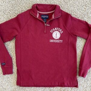 Vintage Stanford University Zipper Sweatshirt Jansport Men’s Small burgundy red